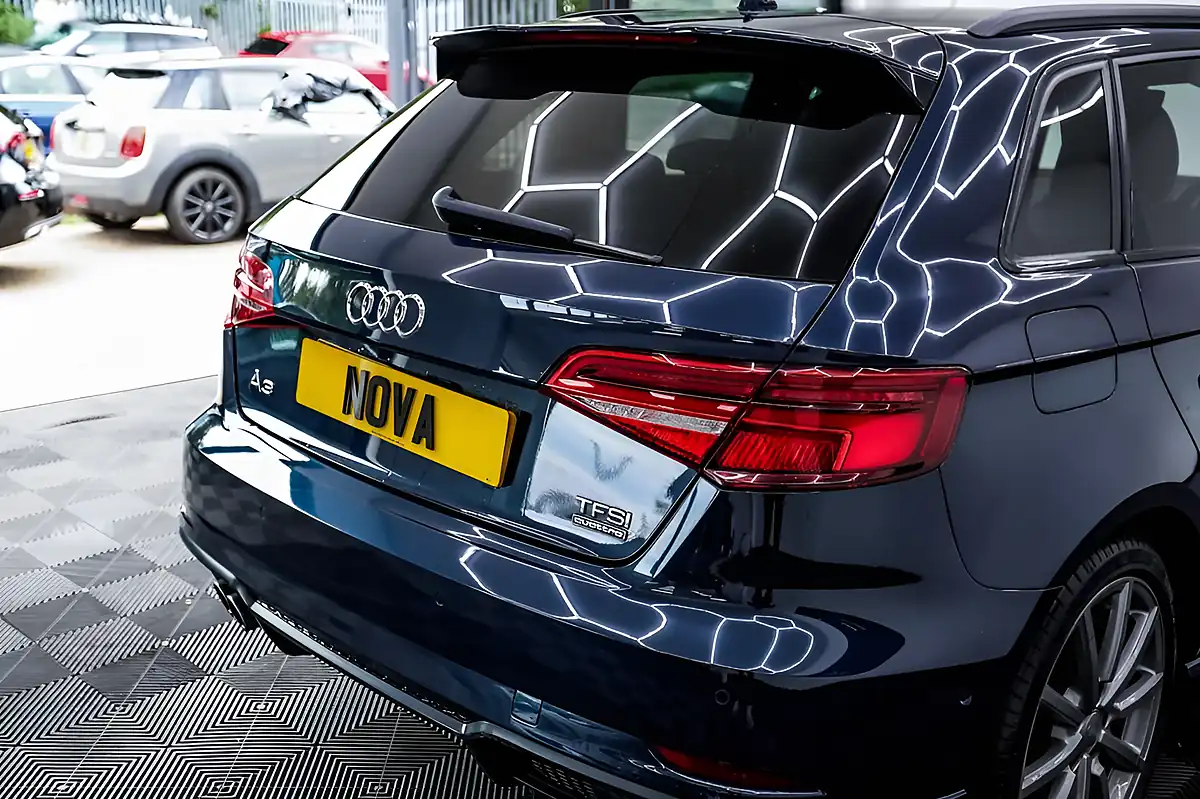 Used 2018 Audi A3 Black Edition Sportback Blue - Interior and Exterior details 10