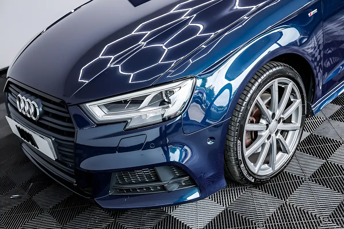Used 2018 Audi A3 Black Edition Sportback Blue - Interior and Exterior details 11