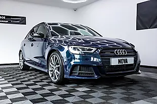 Used 2018 Audi A3 Black Edition Sportback Blue - Interior and Exterior details 3