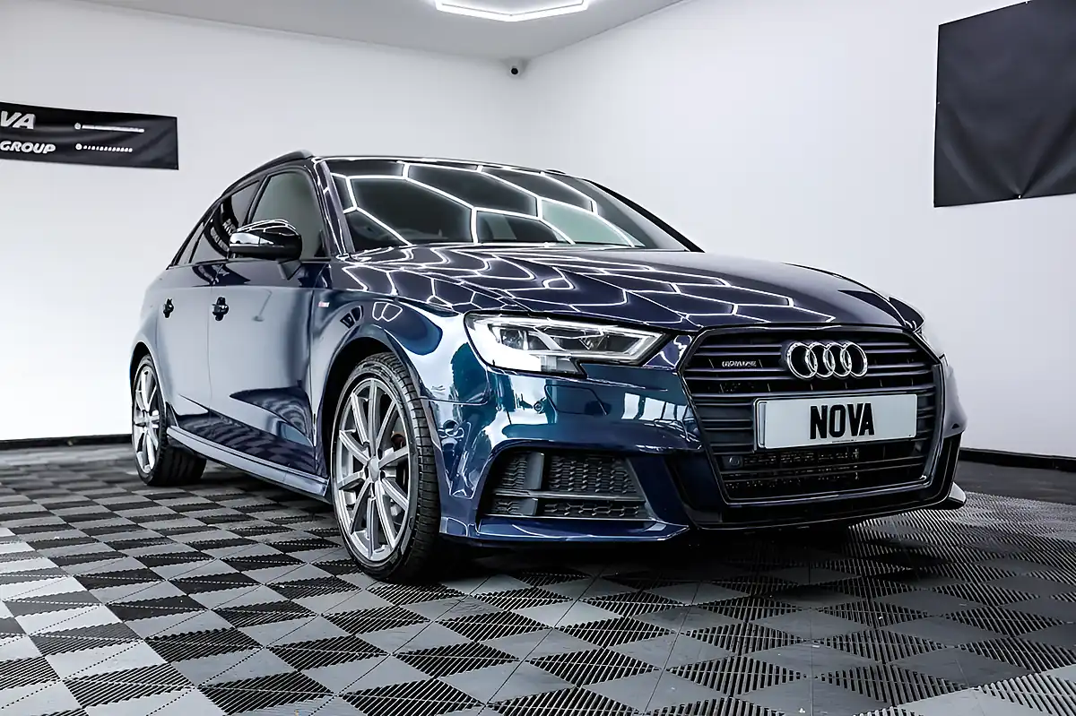 Used 2018 Audi A3 Black Edition Sportback Blue - Interior and Exterior details 3