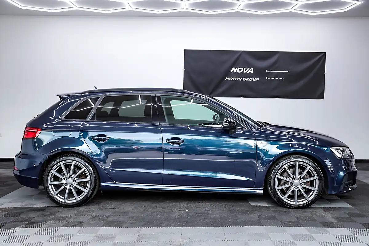 Used 2018 Audi A3 Black Edition Sportback Blue - Interior and Exterior details 5