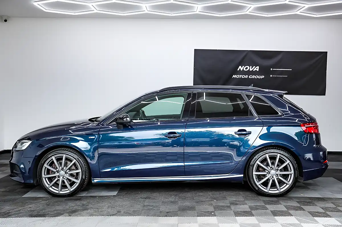 Used 2018 Audi A3 Black Edition Sportback Blue - Interior and Exterior details 6