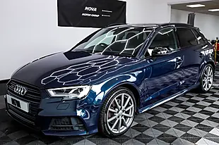 Used 2018 Audi A3 Black Edition Sportback Blue - Interior and Exterior details 7