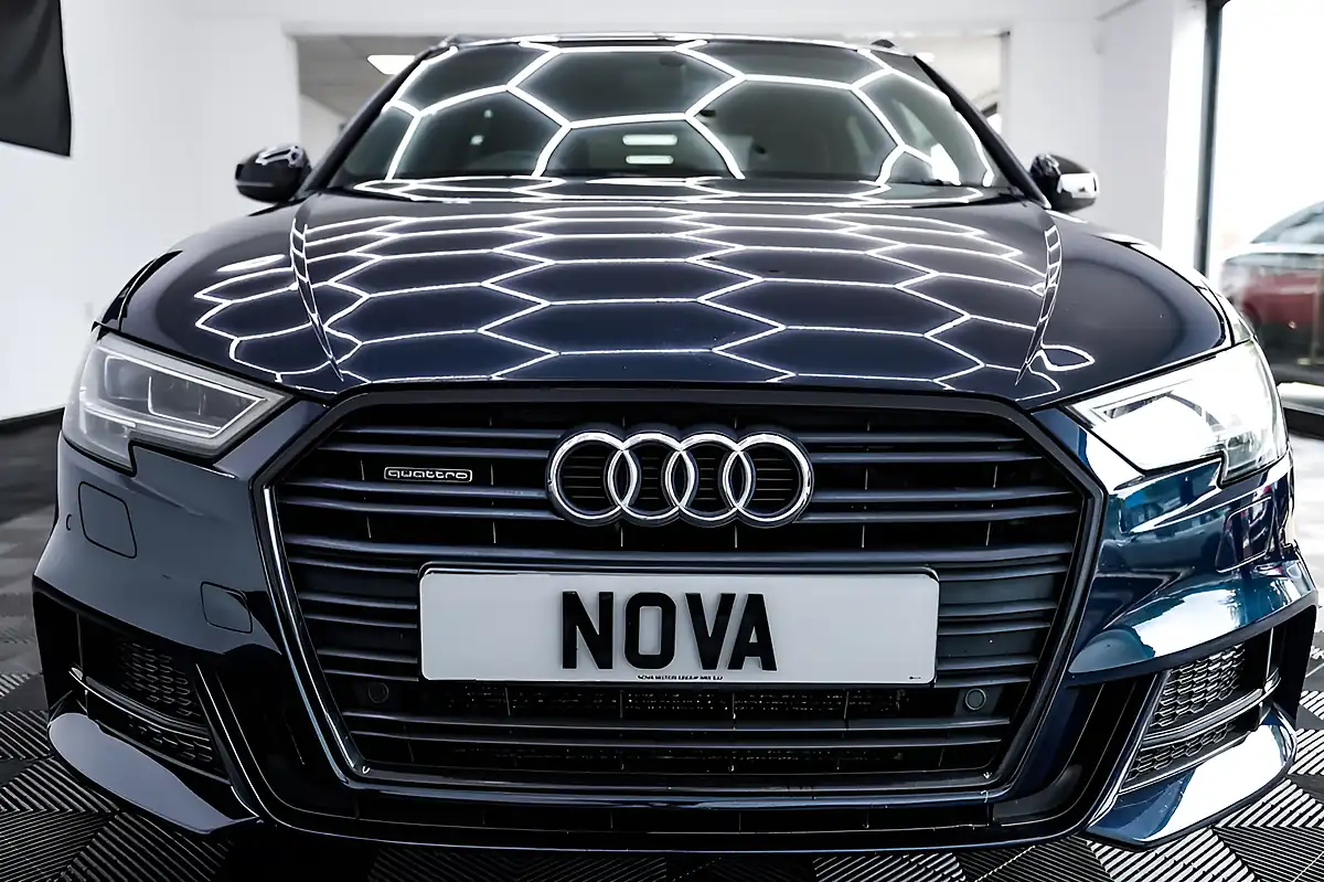 Used 2018 Audi A3 Black Edition Sportback Blue - Interior and Exterior details 8
