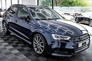 Used 2018 Audi A3 Black Edition Sportback Blue - Interior and Exterior details 9