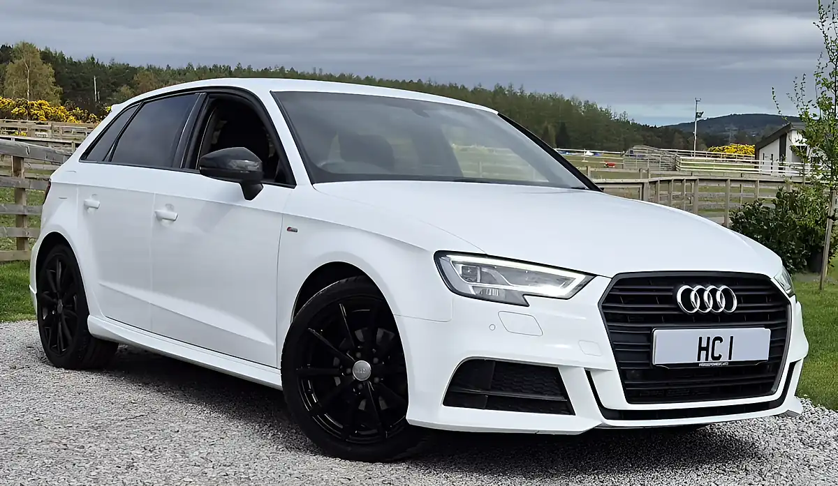 Used 2018 Audi A3 Black Edition White - Front View