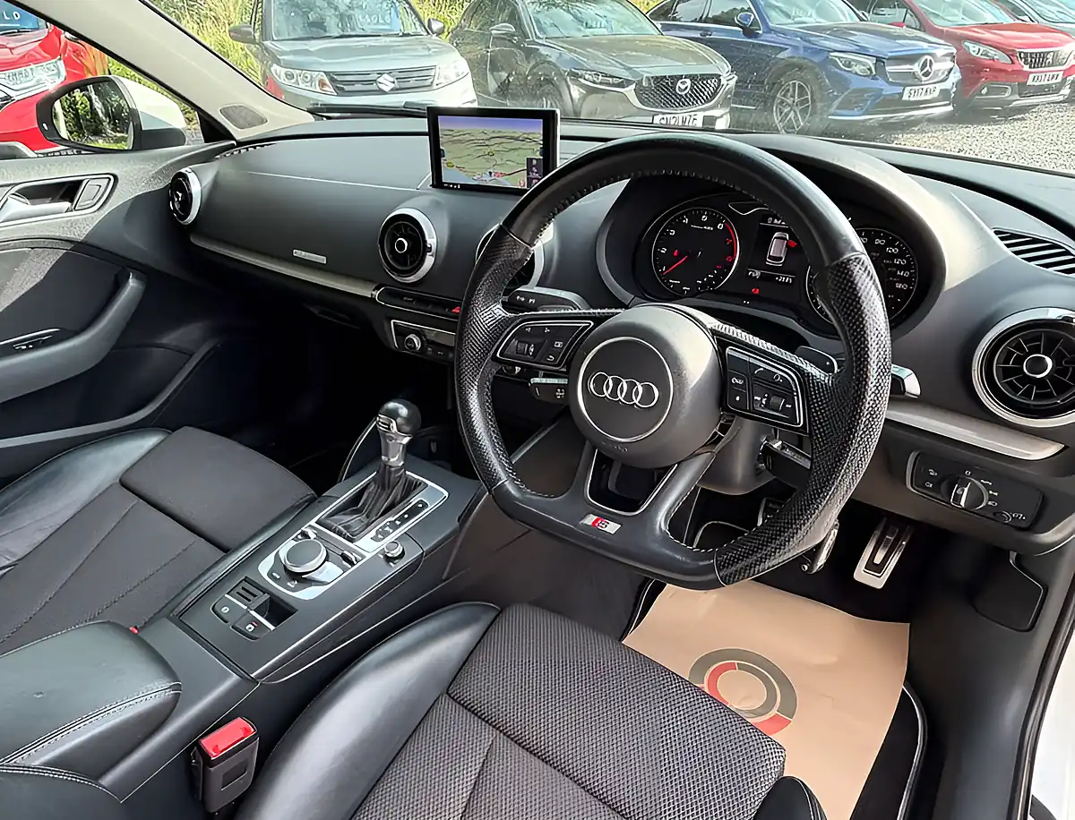 Used 2018 Audi A3 S Line Glacier White - Interior and Exterior details 14