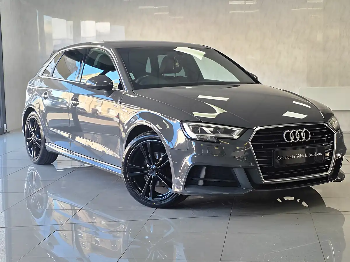 Used 2018 Audi A3 S Line Grey - Front View