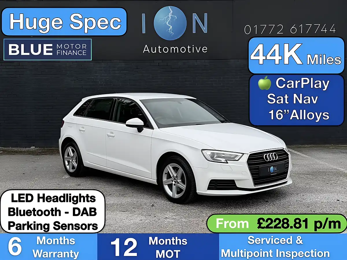 Used 2018 Audi A3 Se Technik White - Front View