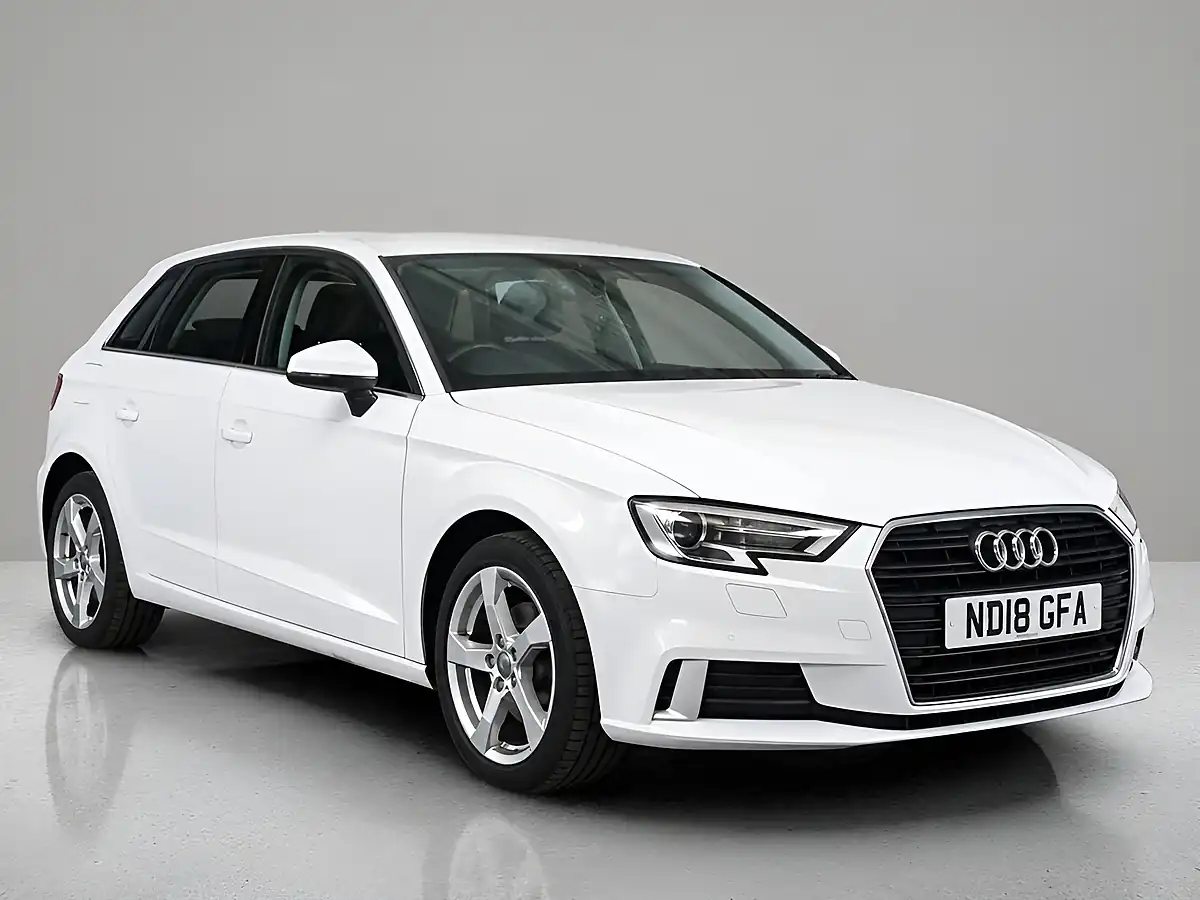 Used 2018 Audi A3 Sport Edition White - Front View
