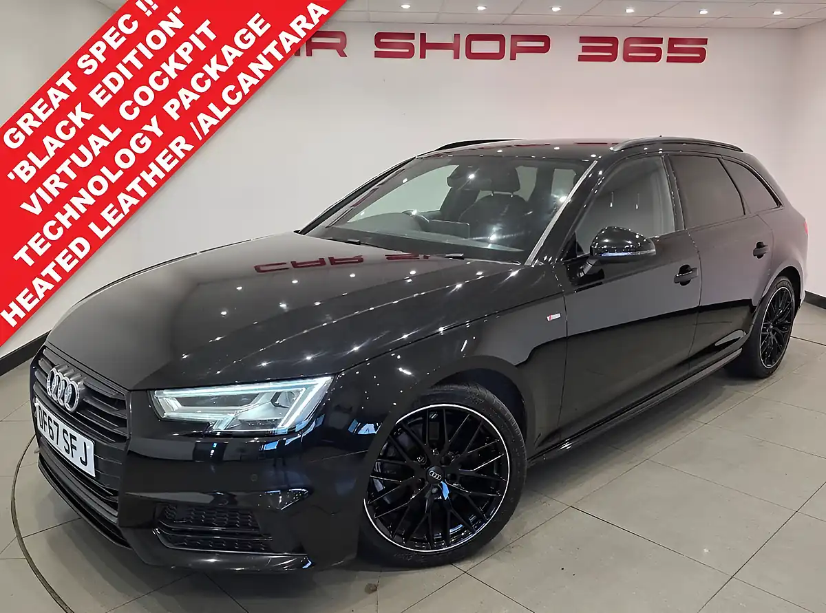 Used 2018 Audi A4 Avant Black Edition Black - Front View