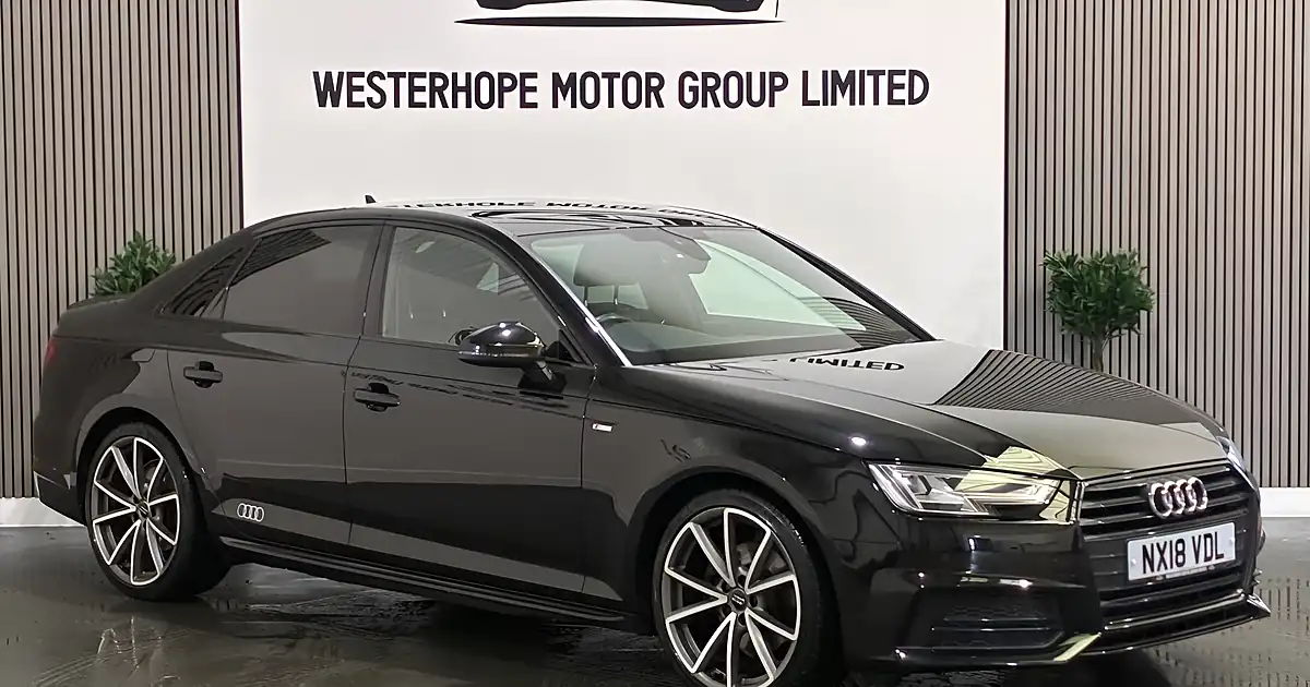 Used 2018 Audi A4 Black Edition Black - Front View