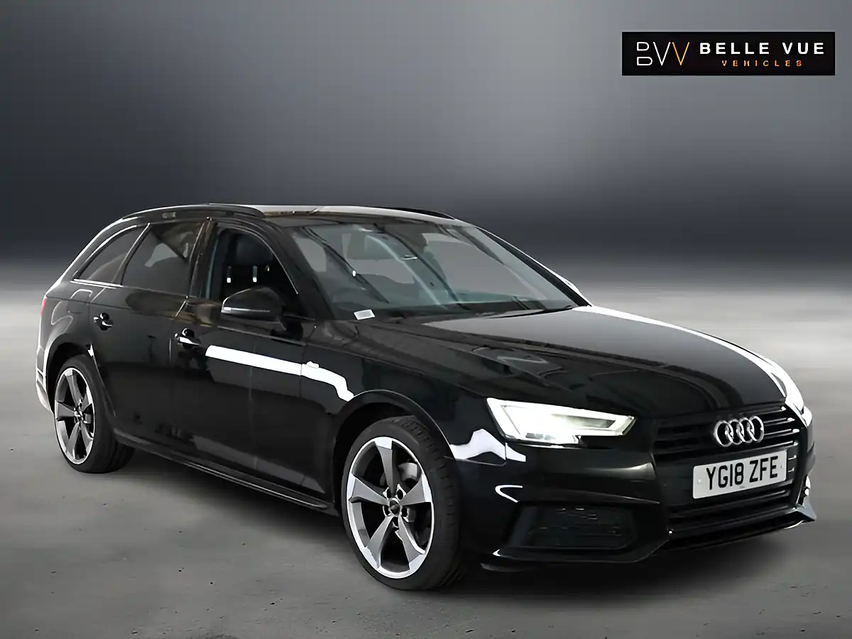 Used 2018 Audi A4 Black Edition Mythos Black - Front View