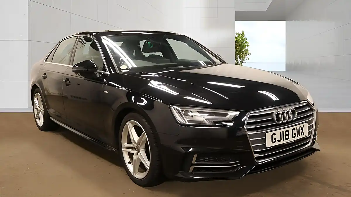Used 2018 Audi A4 S Line Black - Front View
