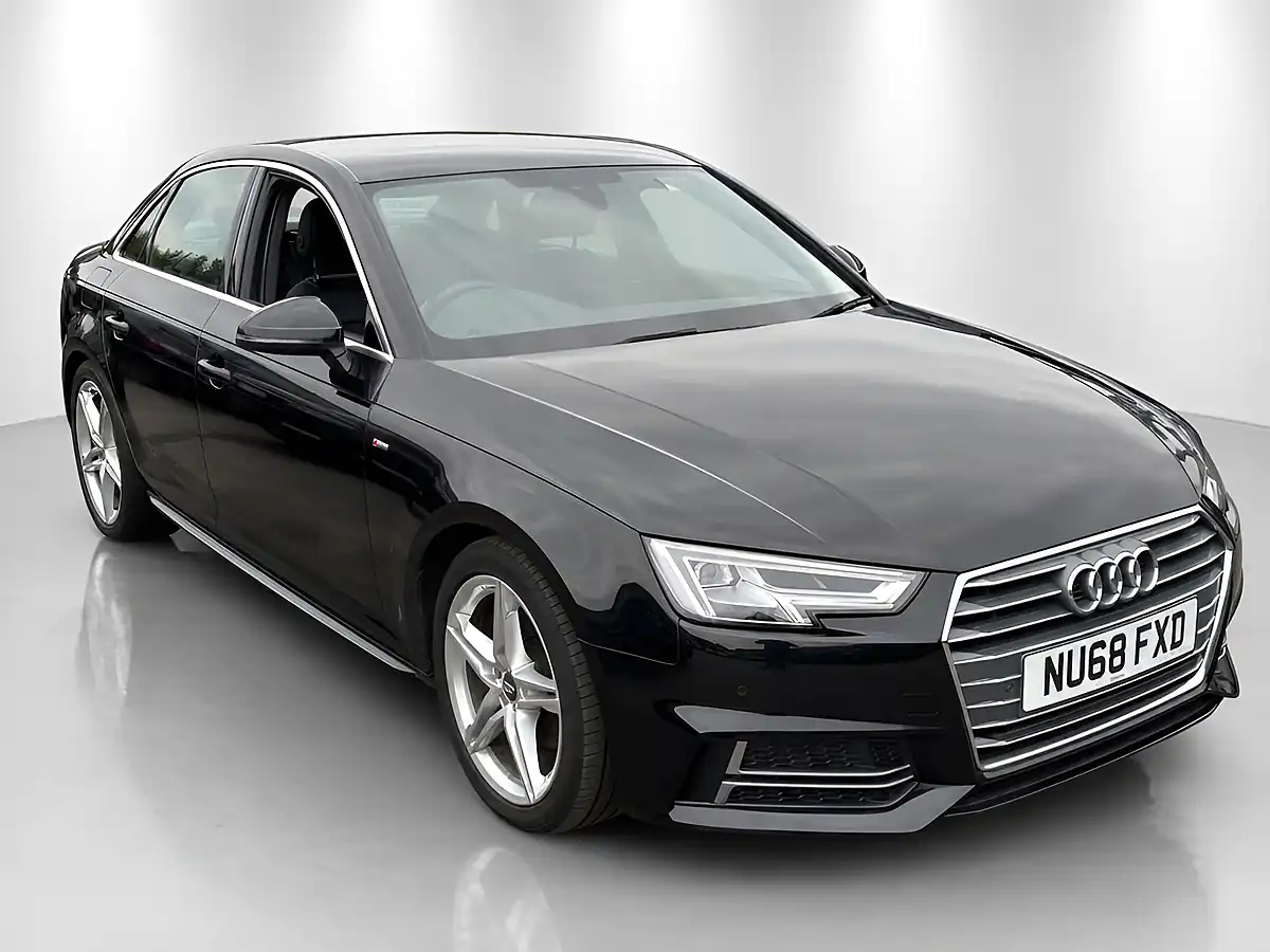 Used 2018 Audi A4 S Line Black - Front View