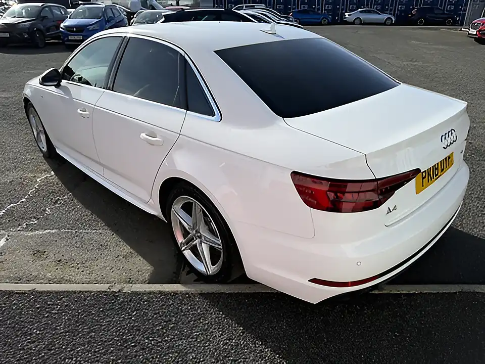Used 2018 Audi A4 S Line White - Interior and Exterior details 2