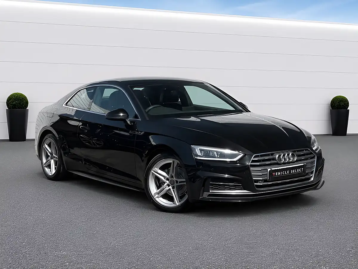 Used 2018 Audi A5 S Line Black - Front View