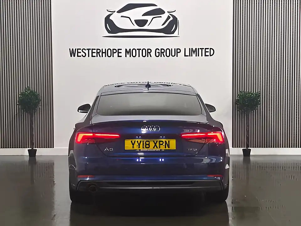 Used 2018 Audi A5 S Line Sportback Blue - Interior and Exterior details 11