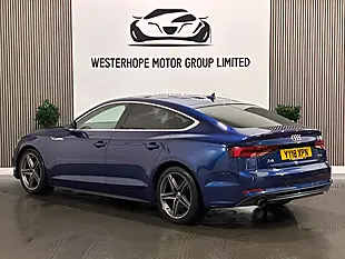 Used 2018 Audi A5 S Line Sportback Blue - Interior and Exterior details 2