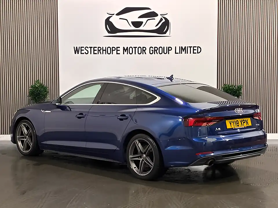 Used 2018 Audi A5 S Line Sportback Blue - Interior and Exterior details 2
