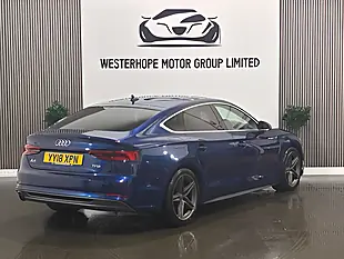 Used 2018 Audi A5 S Line Sportback Blue - Interior and Exterior details 4