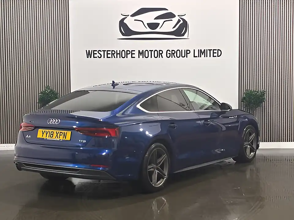 Used 2018 Audi A5 S Line Sportback Blue - Interior and Exterior details 4