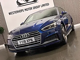 Used 2018 Audi A5 S Line Sportback Blue - Interior and Exterior details 8