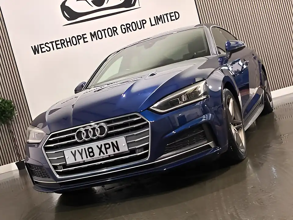 Used 2018 Audi A5 S Line Sportback Blue - Interior and Exterior details 8