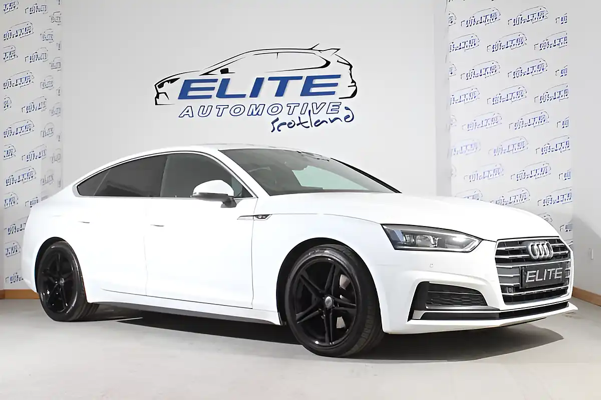 Used 2018 Audi A5 S Line White - Front View