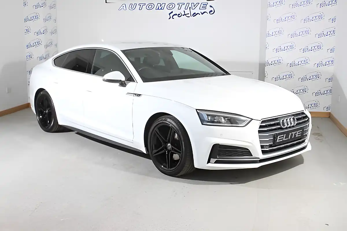 Used 2018 Audi A5 S Line White - Interior and Exterior details 4