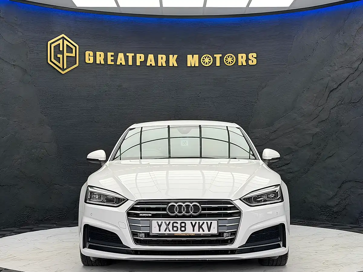 Used 2018 Audi A5 S Line White - Interior and Exterior details 2