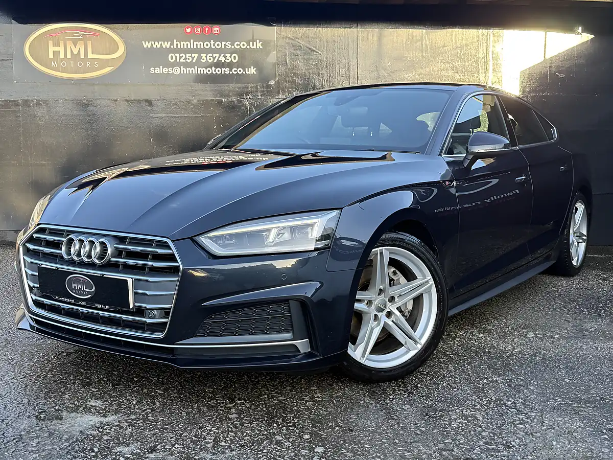 Used 2018 Audi A5 Ultra S Line Blue - Front View