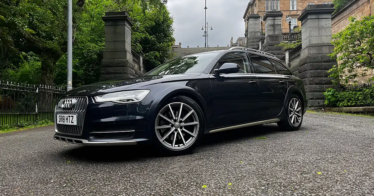 Used 2018 Audi A6 Allroad Sport Blue - Front View