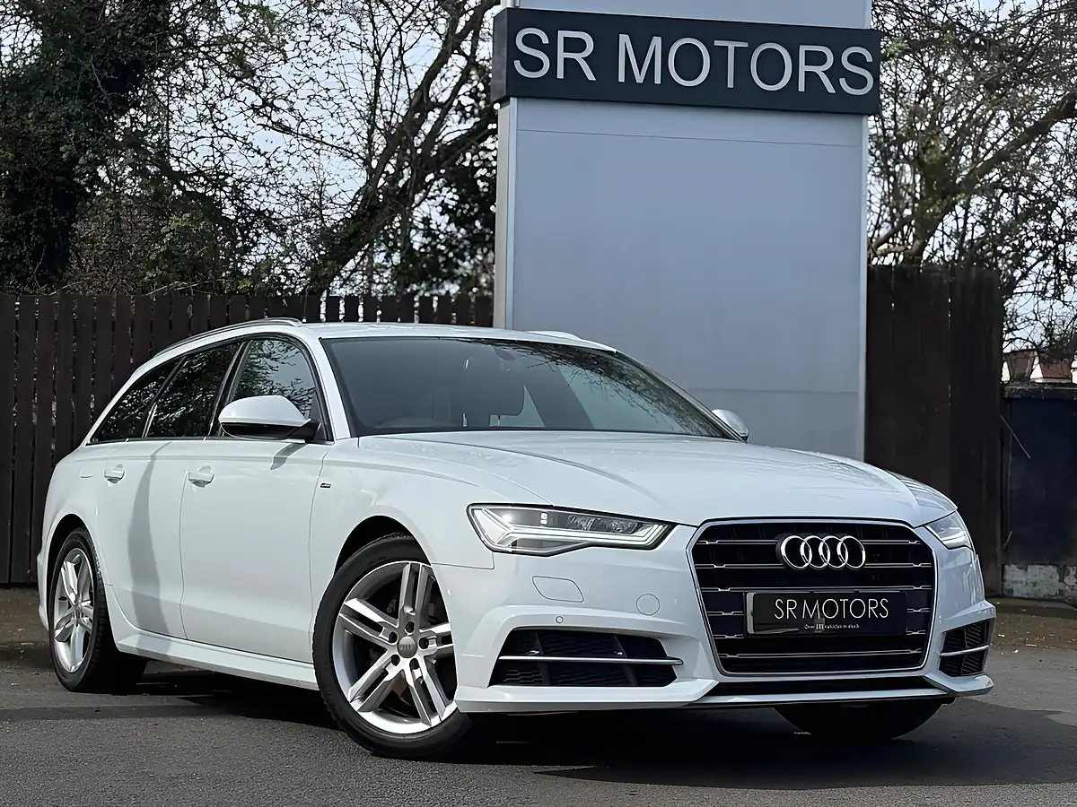 Used 2018 Audi A6 Avant S Line White - Front View