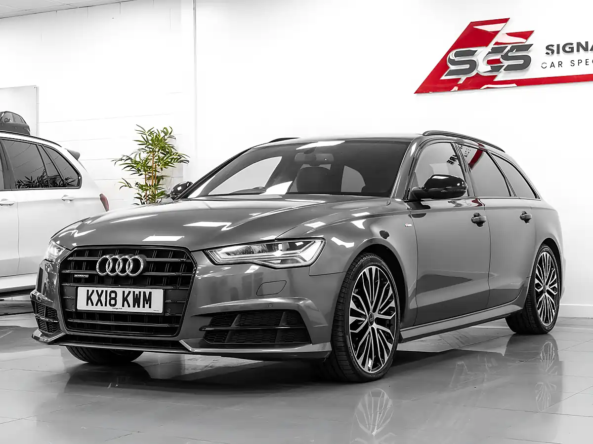 Used 2018 Audi A6 Black Edition Daytona Grey - Front View