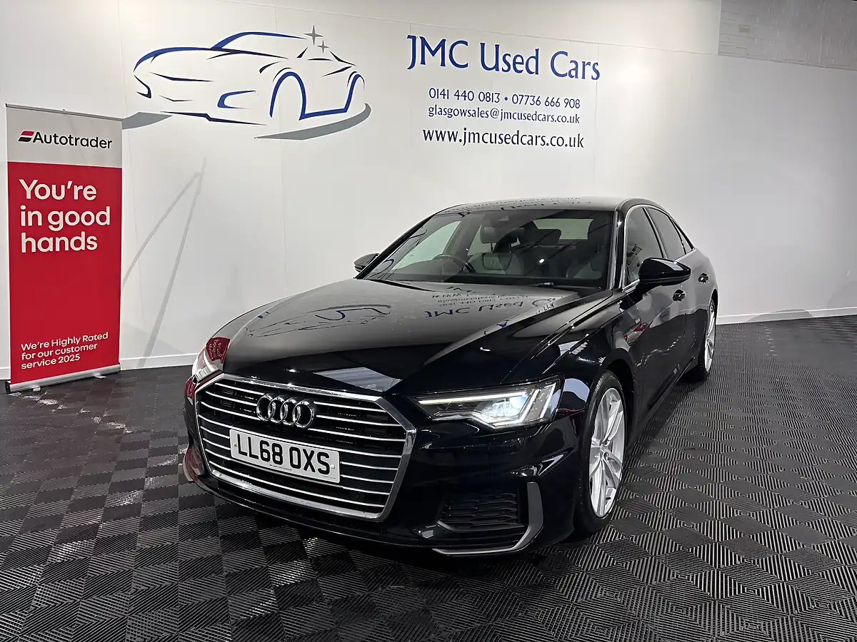 Used 2018 Audi A6 S Line Black - Front View