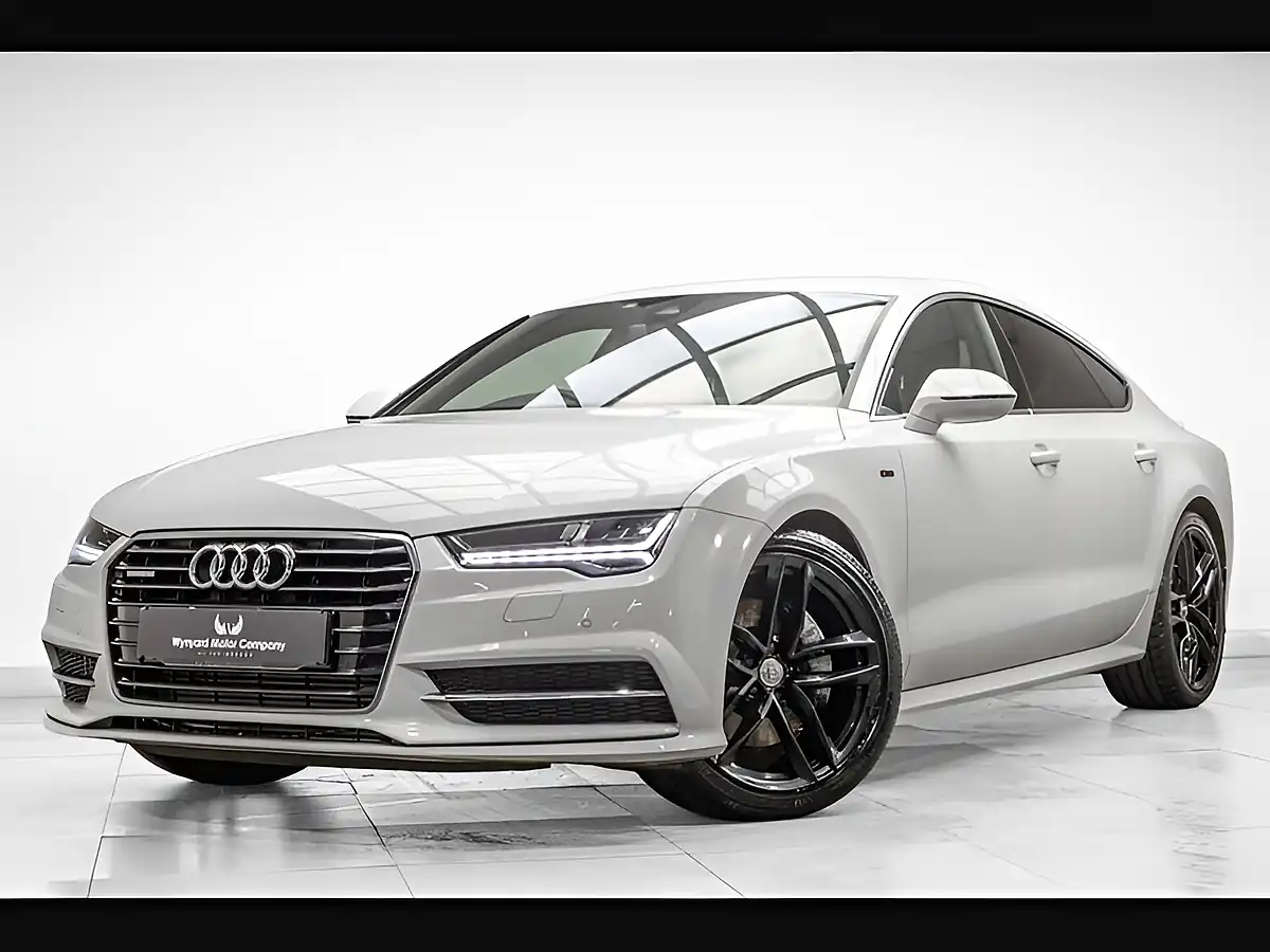 Used 2018 Audi A7 Black Edition Glacier White - Front View