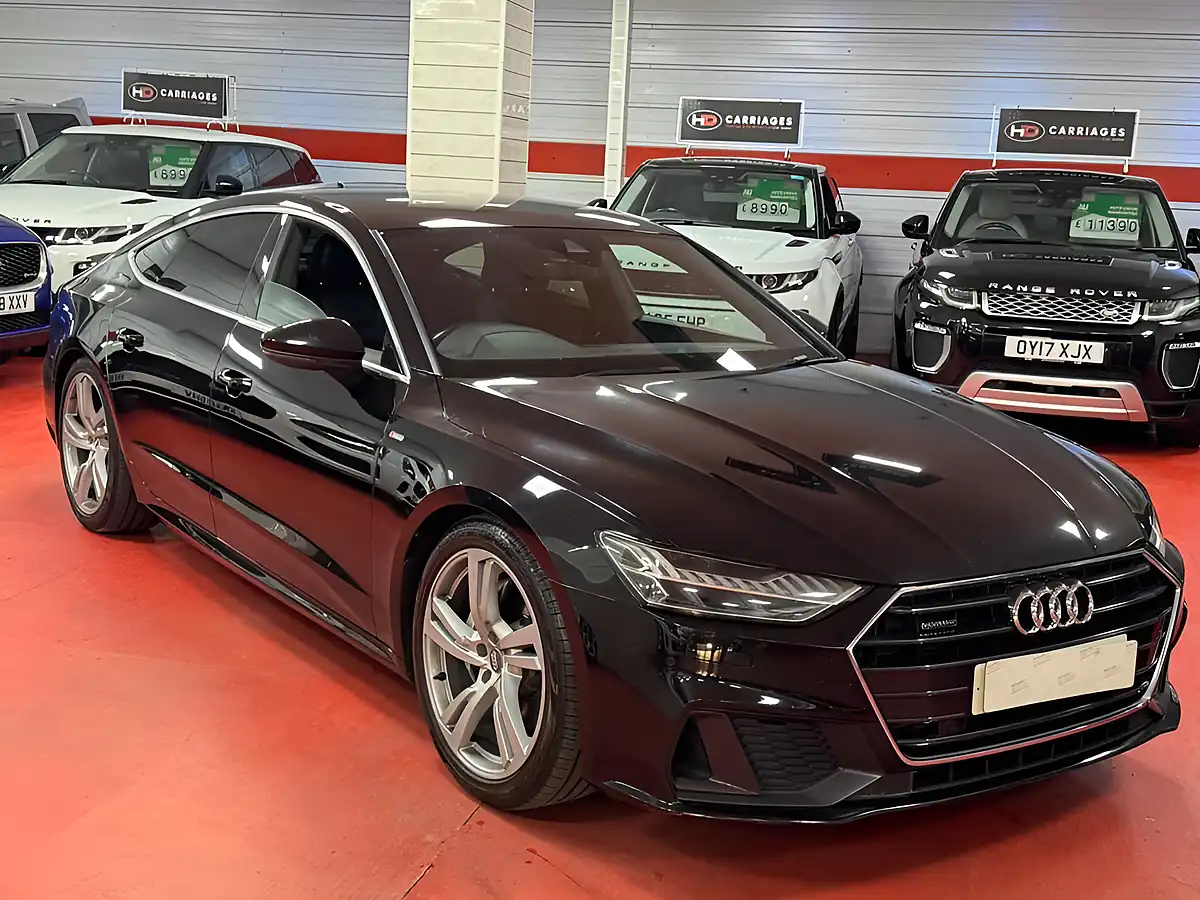 Used 2018 Audi A7 S Line Black - Front View