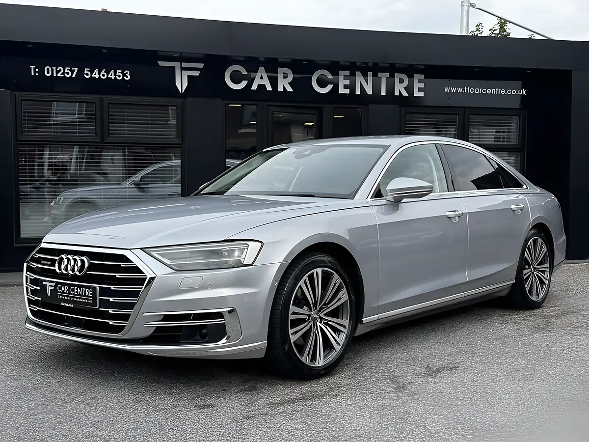 Used 2018 Audi A8 Quattro Silver - Front View
