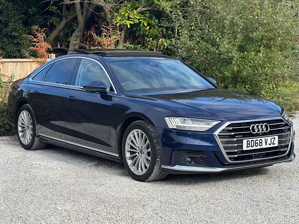 Used 2018 Audi A8 S Line Blue - Interior and Exterior details 2