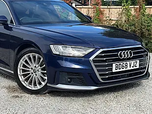 Used 2018 Audi A8 S Line Blue - Interior and Exterior details 6