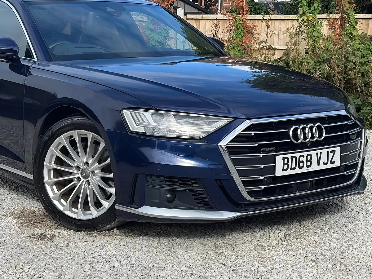 Used 2018 Audi A8 S Line Blue - Interior and Exterior details 6