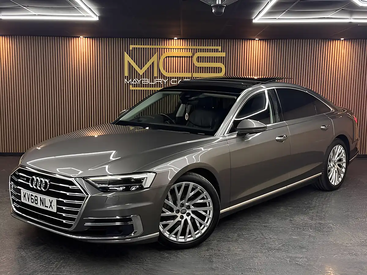 Used 2018 Audi A8 S Line Grey - Front View