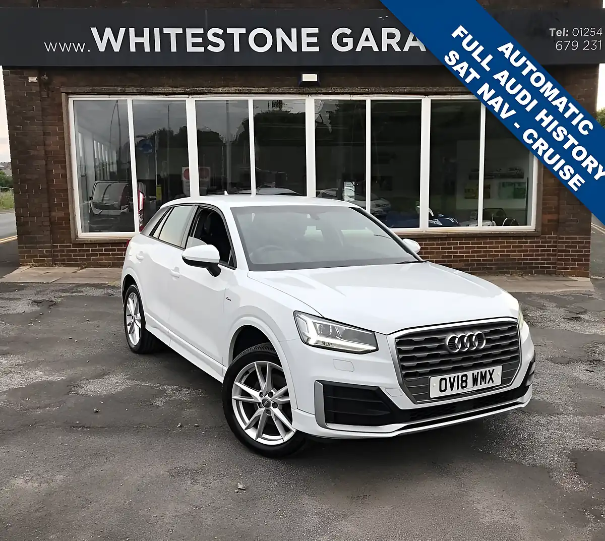 Used 2018 Audi Q2 S Line Glacier White - Front View