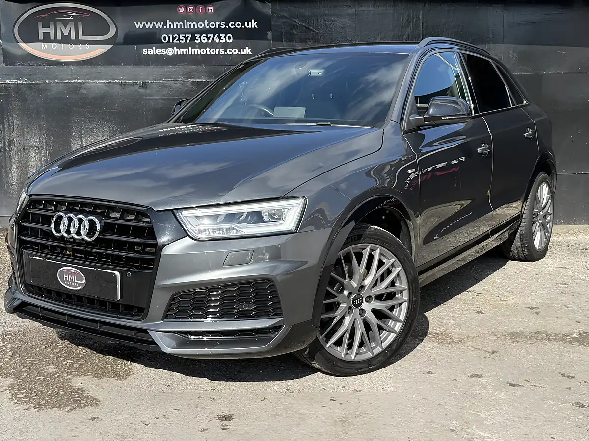 Used 2018 Audi Q3 Black Edition Daytona Grey - Front View
