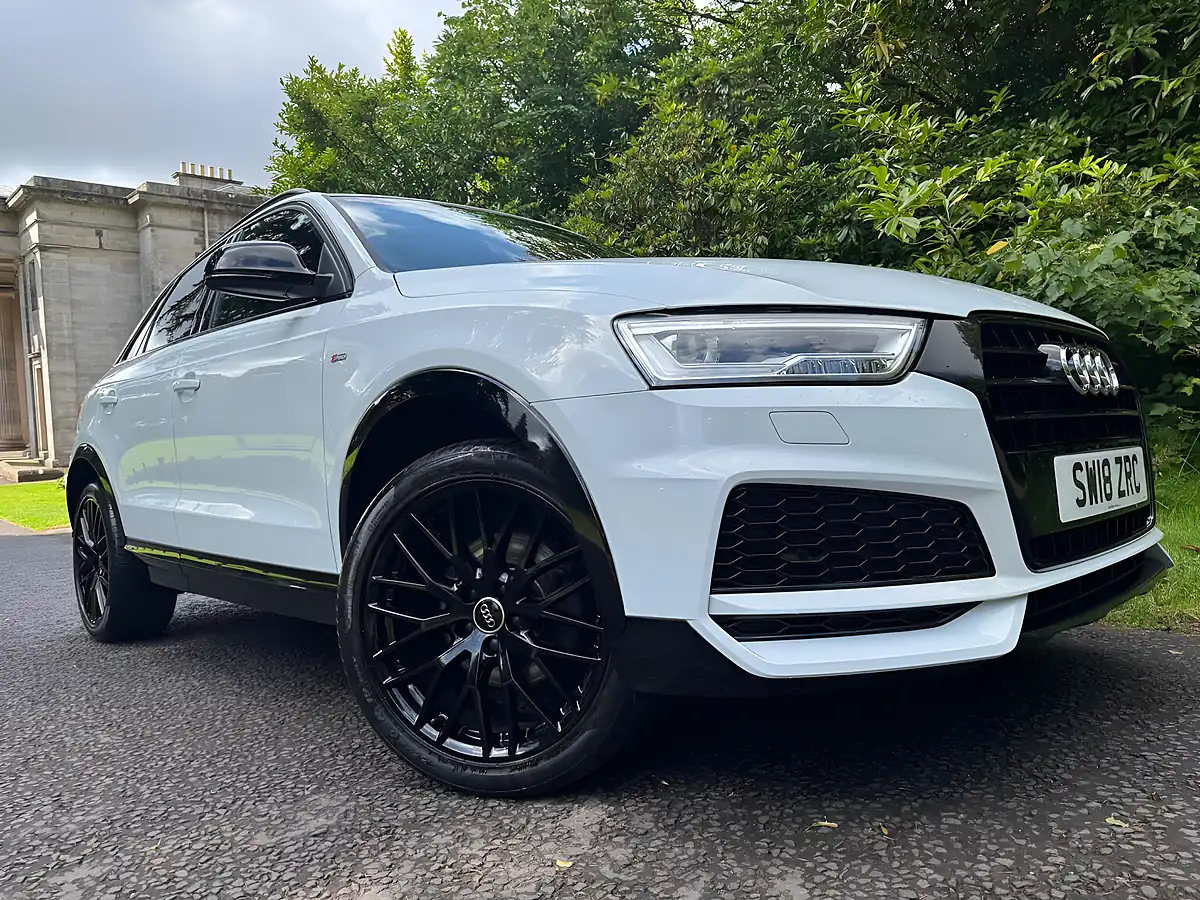 Used 2018 Audi Q3 Black Edition White - Front View
