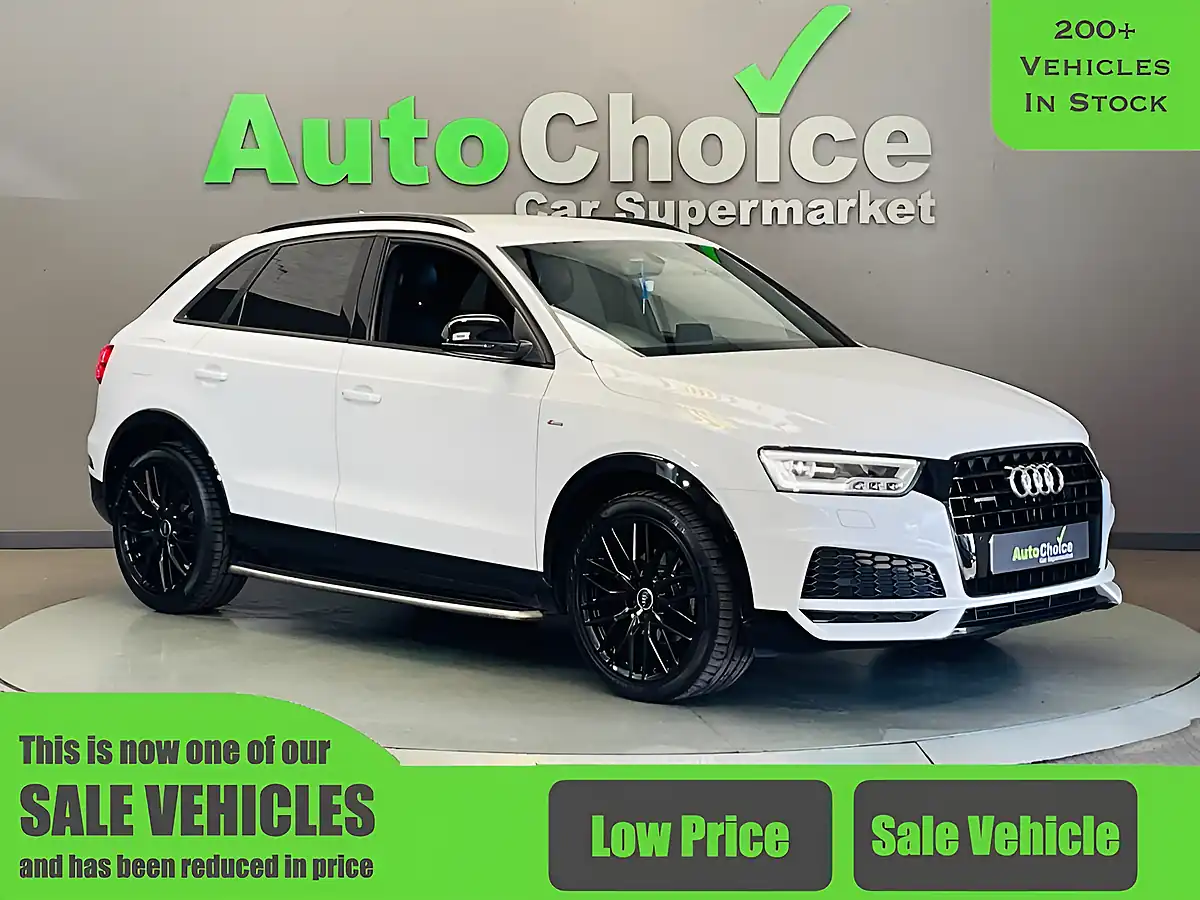 Used 2018 Audi Q3 Black Edition White - Front View