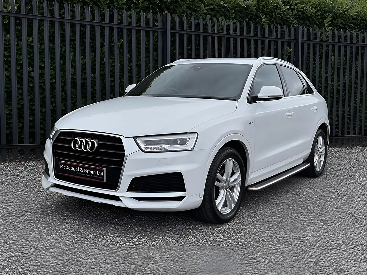 Used 2018 Audi Q3 S Line Edition White - Front View
