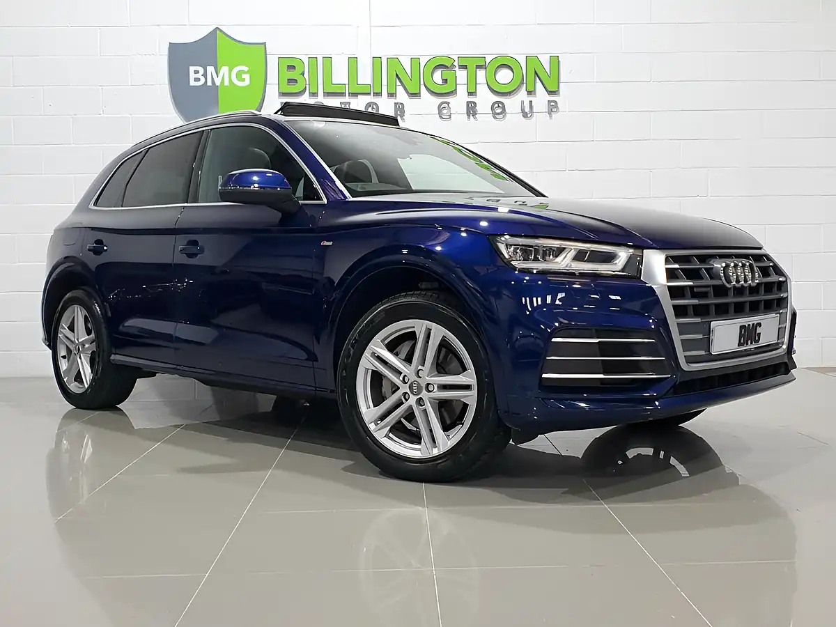 Used 2018 Audi Q5 S Line Blue - Front View