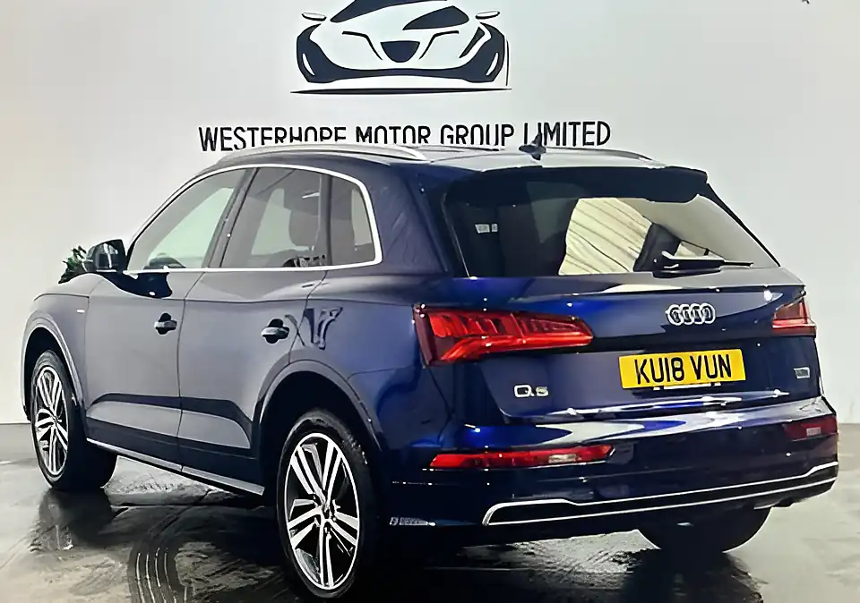 Used 2018 Audi Q5 S Line Blue - Interior and Exterior details 2
